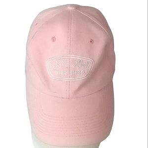 Ron Jon Surf Shop Logo 100% Cotton Women's Baseball Cap Hat Pink/White OS